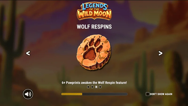 Legends of the Wild Moon — pagrindinis ekranas su būgnais